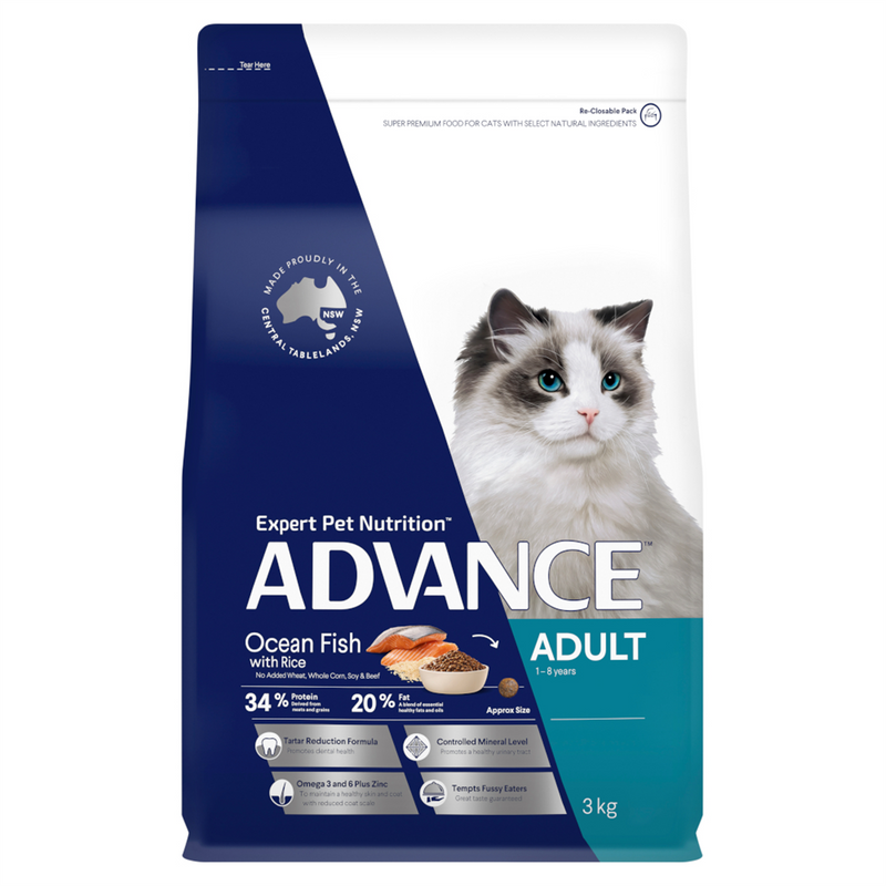Advance Ocean Fish & Rice Cat Food 3kg