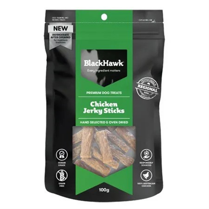 Black Hawk Chicken Jerky Straps 100g