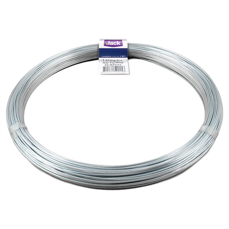 Jack Galvanised Tie Wire 1.57mm x 60m