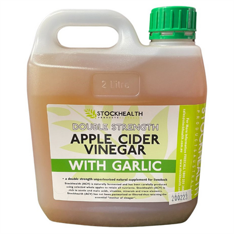 Stockhealth Double-Strength Apple Cider Vinegar with Garlic