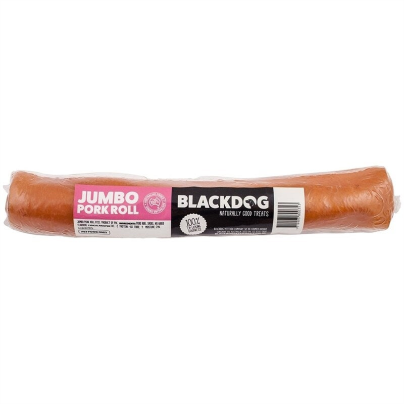 Blackdog Jumbo Pork Roll Dog Treat 1pk