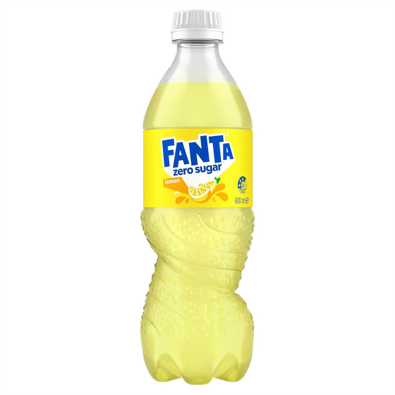 Fanta Lemon Zero Sugar Bottle 600ml