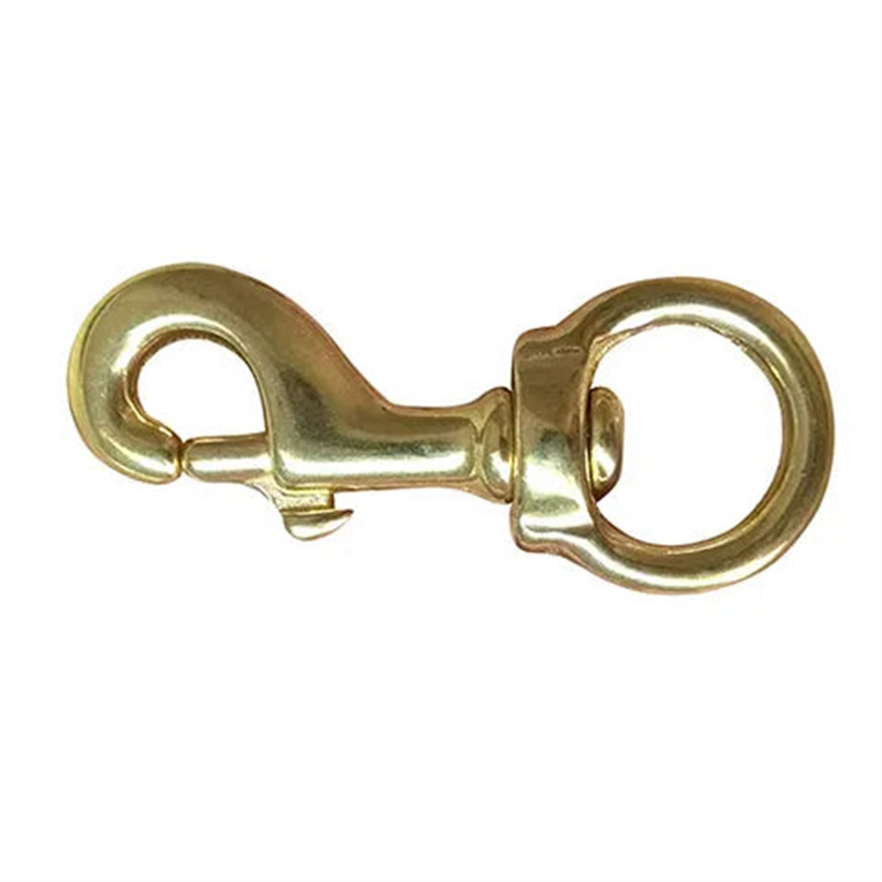 Bainbridge Brass Round Eye Swivel Hook