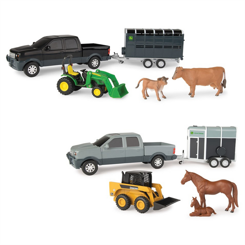 John Deere 1:32 Animal Hauling Toy Set