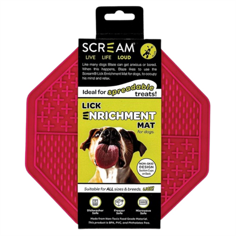 Scream Lick Enrichment Mat Dog Octagon