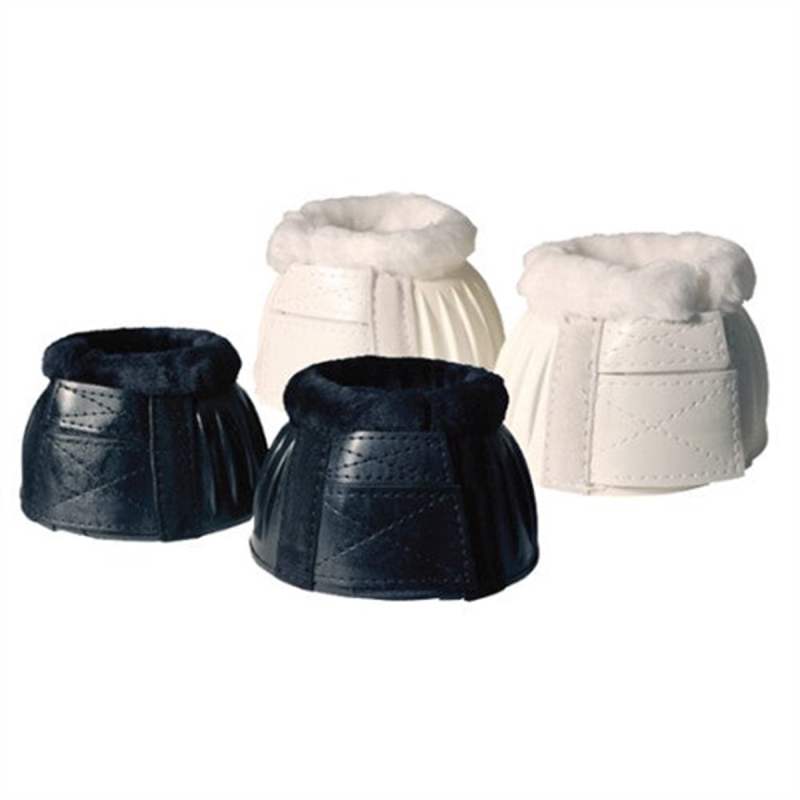 STC Ribbed Bell Boots with Fleece Double Velcro White 2pk