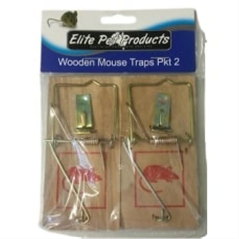 Elite Wooden Mouse Trap 2pk