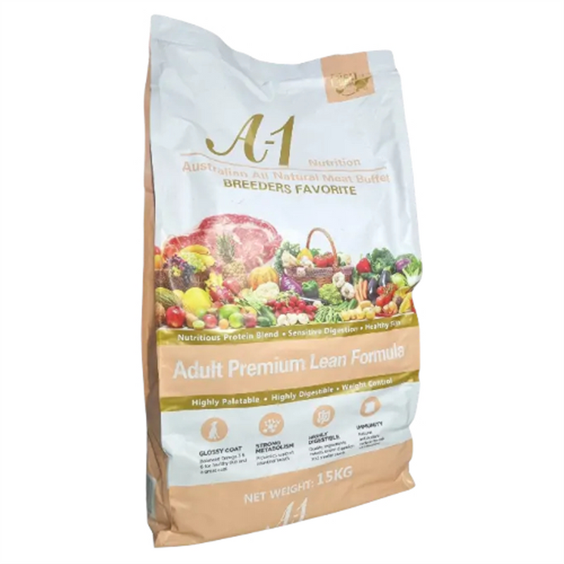 A1 Nutrition Lean Formula Premium Dog Food 15kg