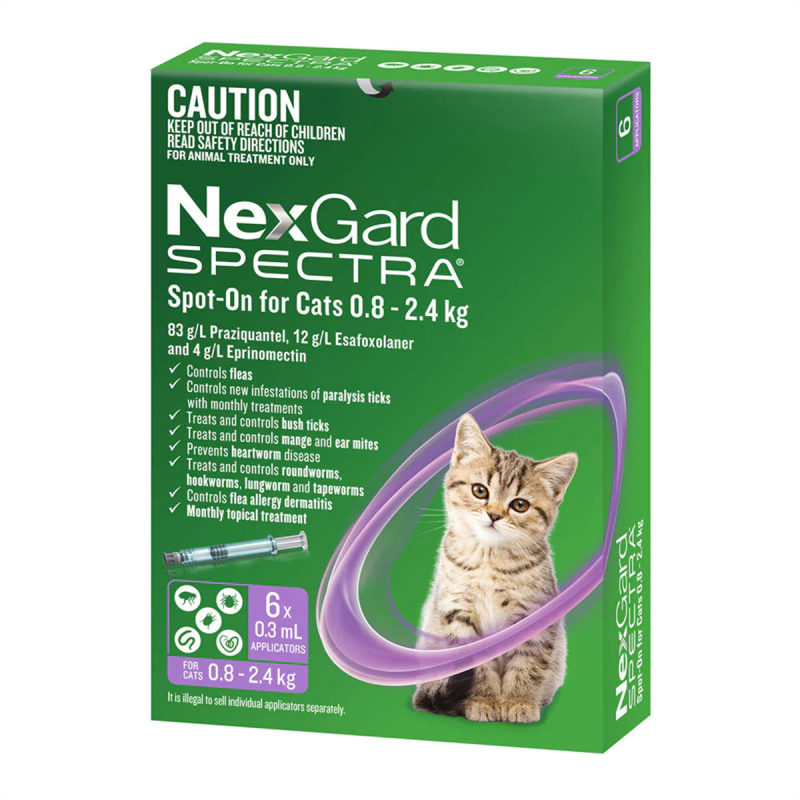 Nexgard Spectra Spot On for Small Cats (0.8kg - 2.4kg)