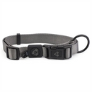 Bainbridge Nylon Dog Collar with Logo Grey