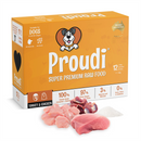 Proudi Premium Raw Turkey & Chicken Patties for Dogs 200g 12pk