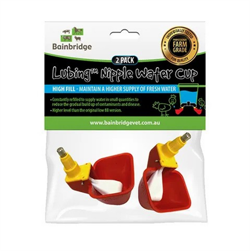 Bainbridge Nipple Water Cup High Fill 2pk