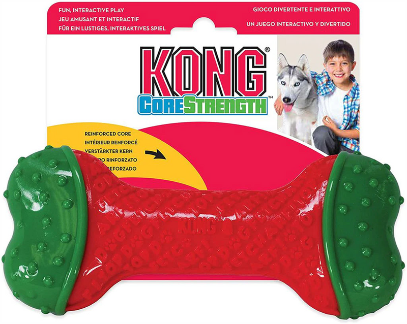 KONG CoreStrength Holiday Bone Dog Toy