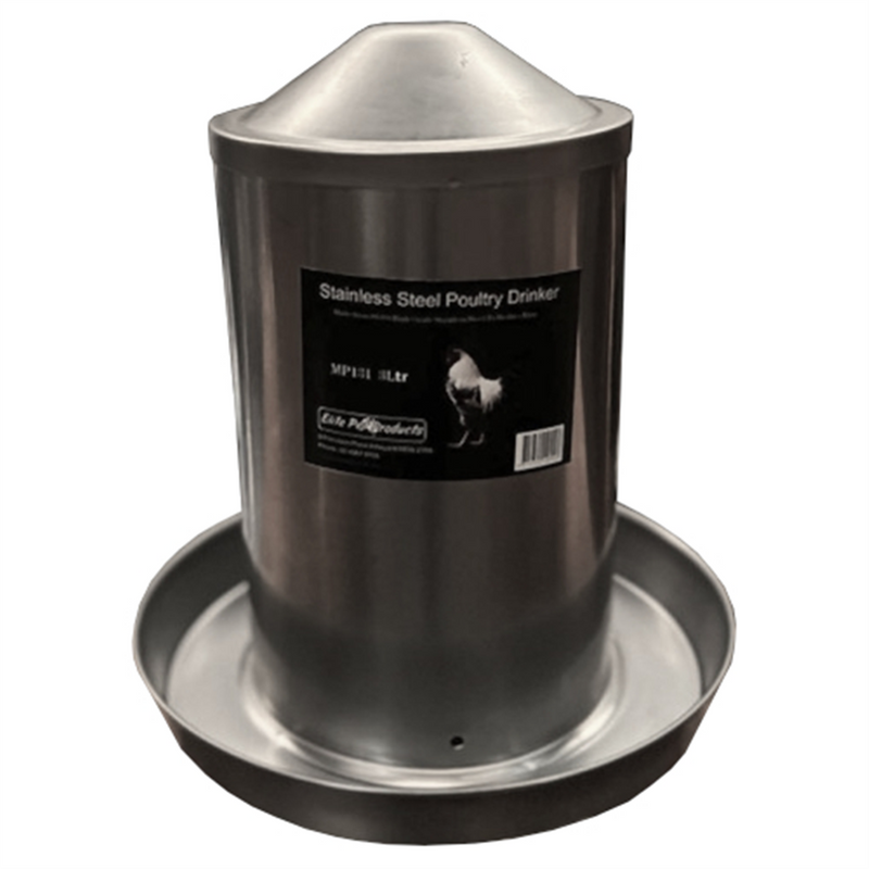 Elite Stainless Steel Poultry Drinker