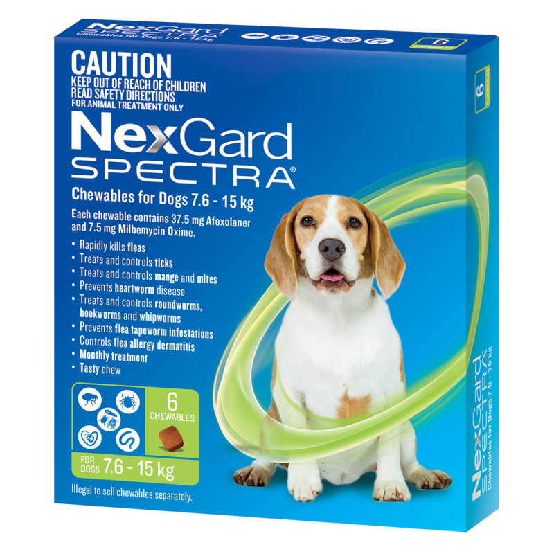 NexGard Spectra for Medium Dogs (7.6-15kg)