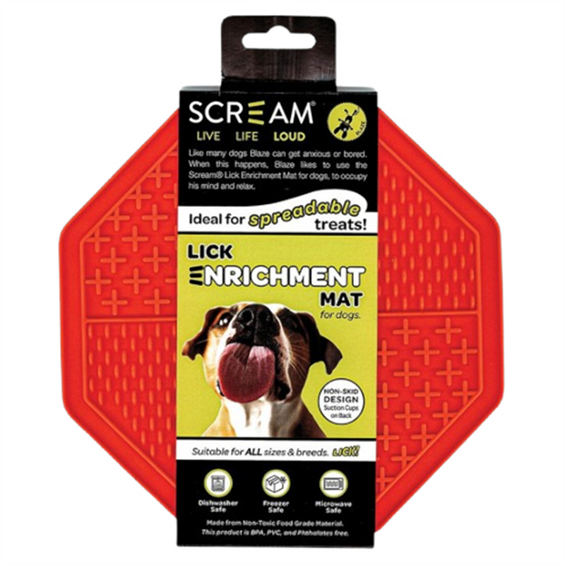 Scream Lick Enrichment Mat Dog Octagon