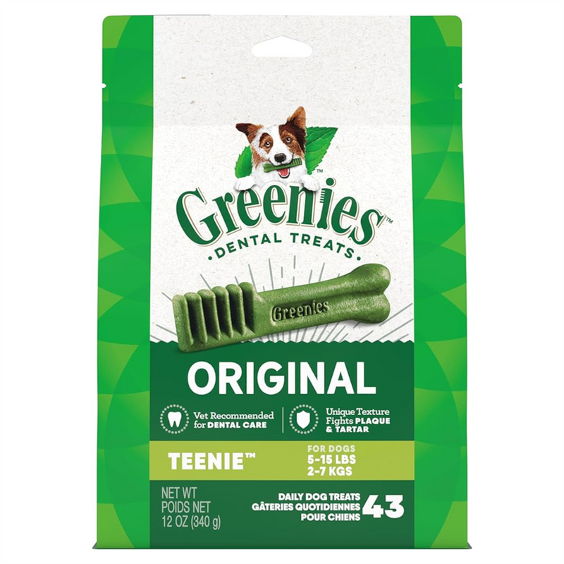 Greenies Original Dental Treats for Teenie Dogs (2-7kg) 340g