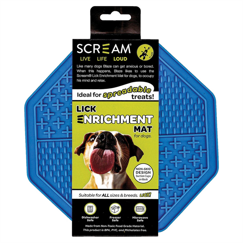 Scream Lick Enrichment Mat Dog Octagon