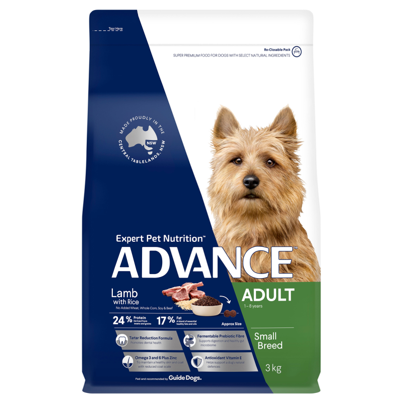 Advance Lamb & Rice Small Dog Food 3kg