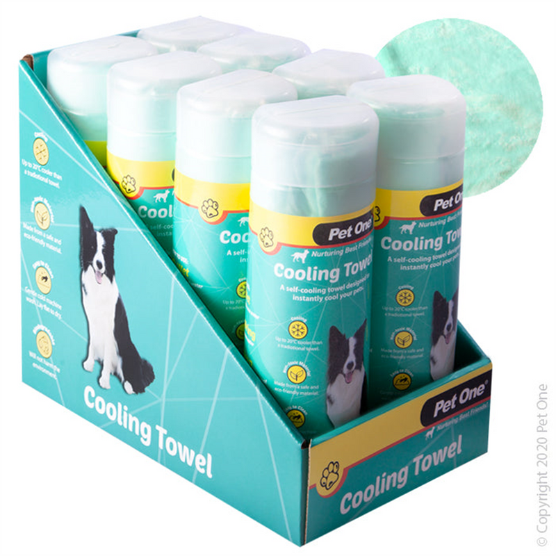 Pet One Cooling Towel Green