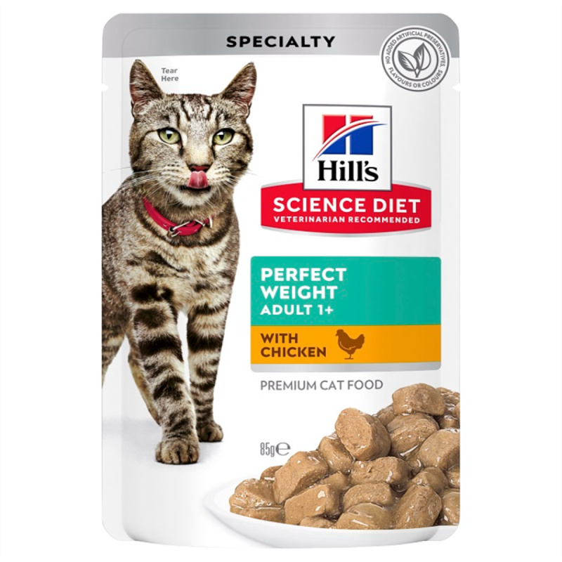 Hill's Perfect Weight Chicken Cat Food 85g