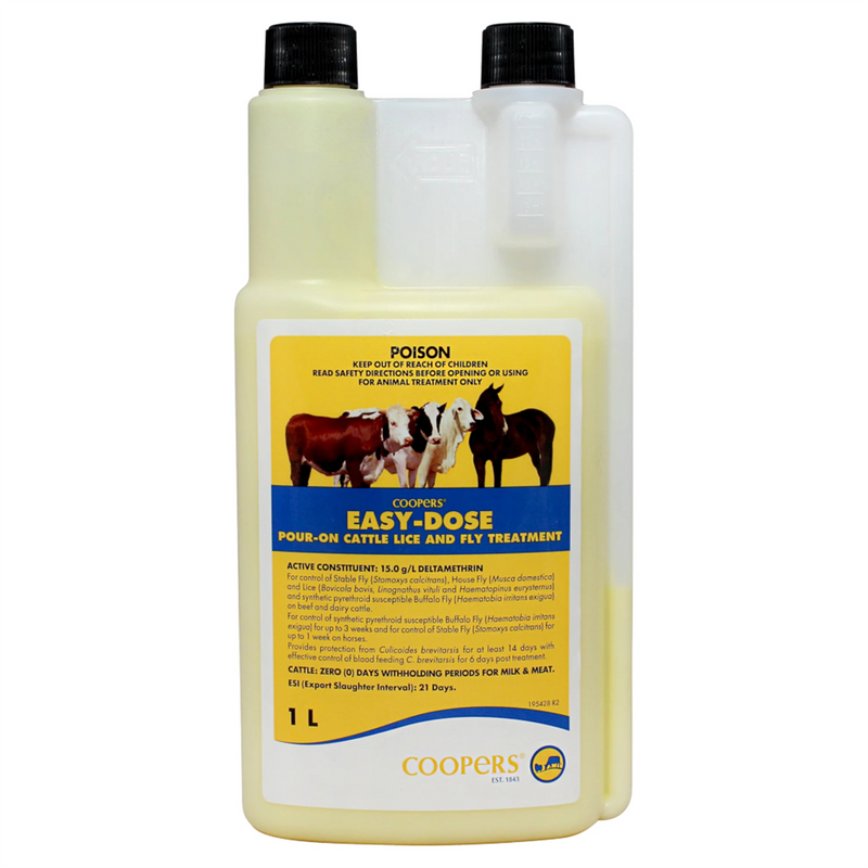 MSD Coopers Easy Dose Pour on Cattle Lice and Fly Treatment