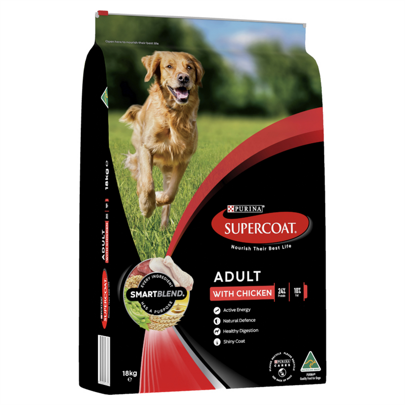 Supercoat Adult Chicken Dog Food 18kg