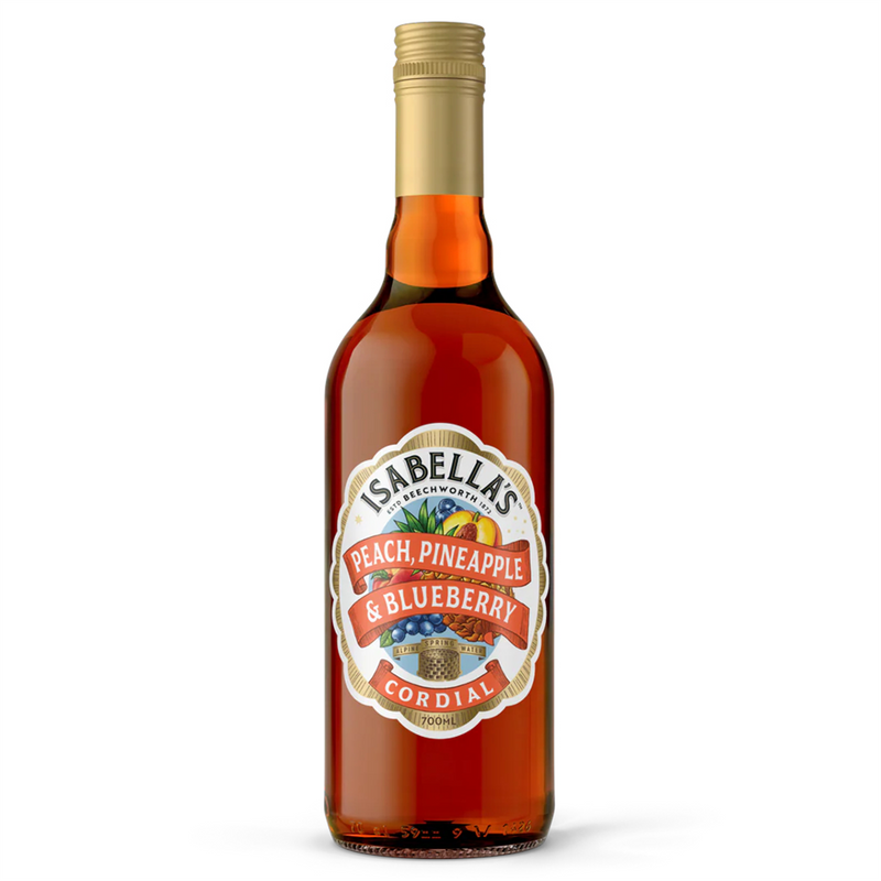 Isabella's Peach, Pineapple & Blueberry Cordial 700ml