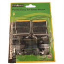 Elite Easy Set Plastic Mouse Snap Trap With Wire Bar Pkt 2
