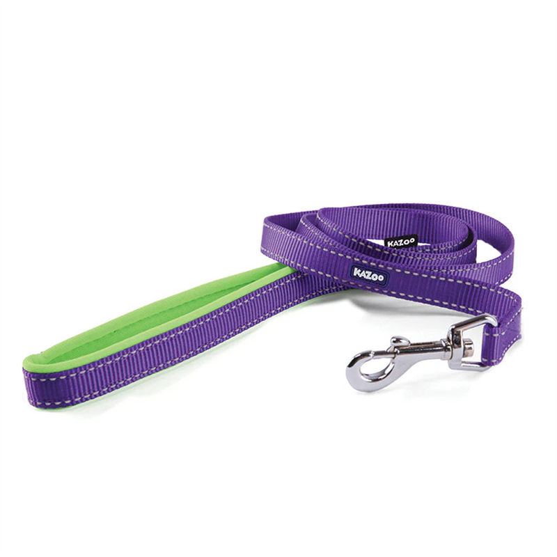 Kazoo Active Dog Lead Purple & Lime