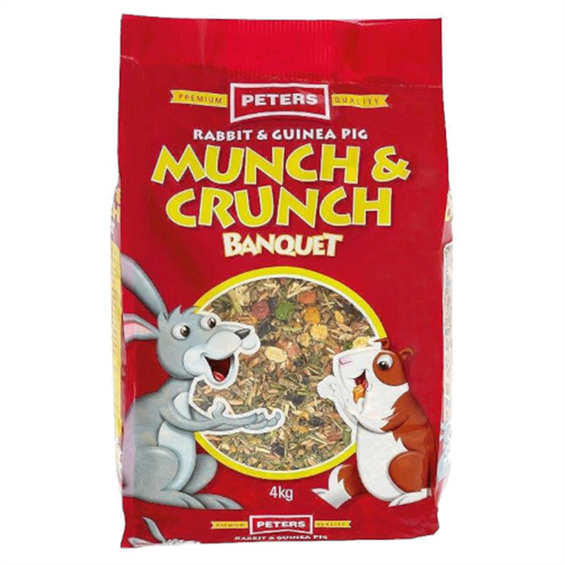 Peters Munch & Crunch Banquet Rabbit & Guinea Pig Food 4kg