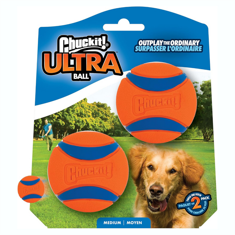 Chuckit! Ultra Ball Dog Toy 2pk