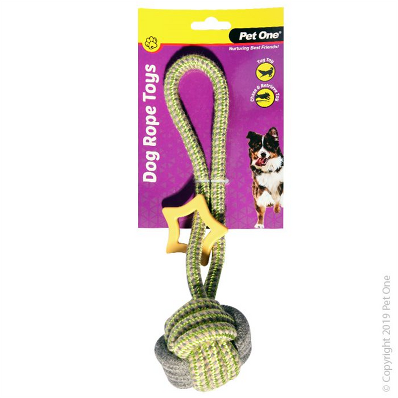 Pet One Tug Rope Ball with Knot
