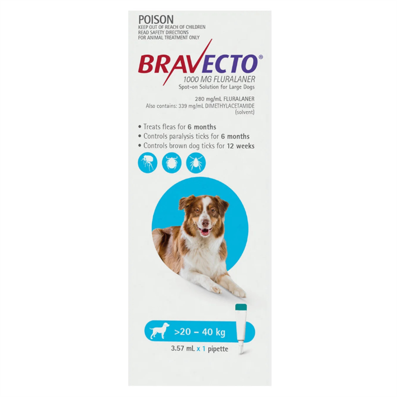Bravecto Spot-on for Dogs 20 - 40kg 1pk