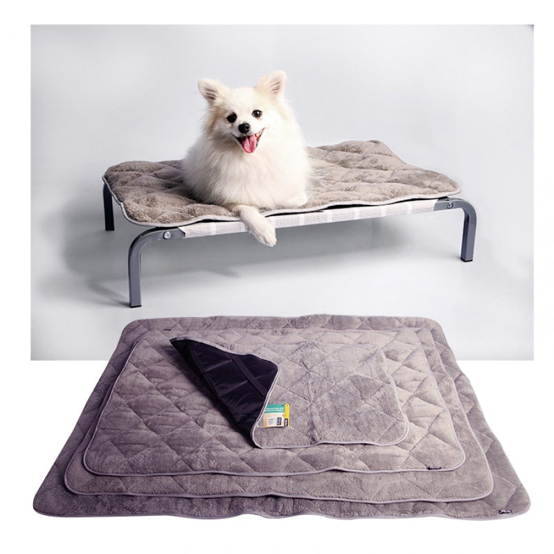 Pet One Quilted Mattress Topper for Dog Bed Grey Raymonds Warehouse