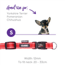 Kazoo Classic Easy-clip Dog Collar Red