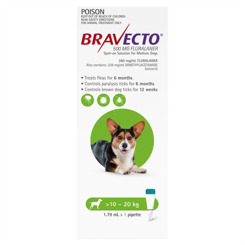 Bravecto Spot-on for Dogs 10 - 20kg 1pk