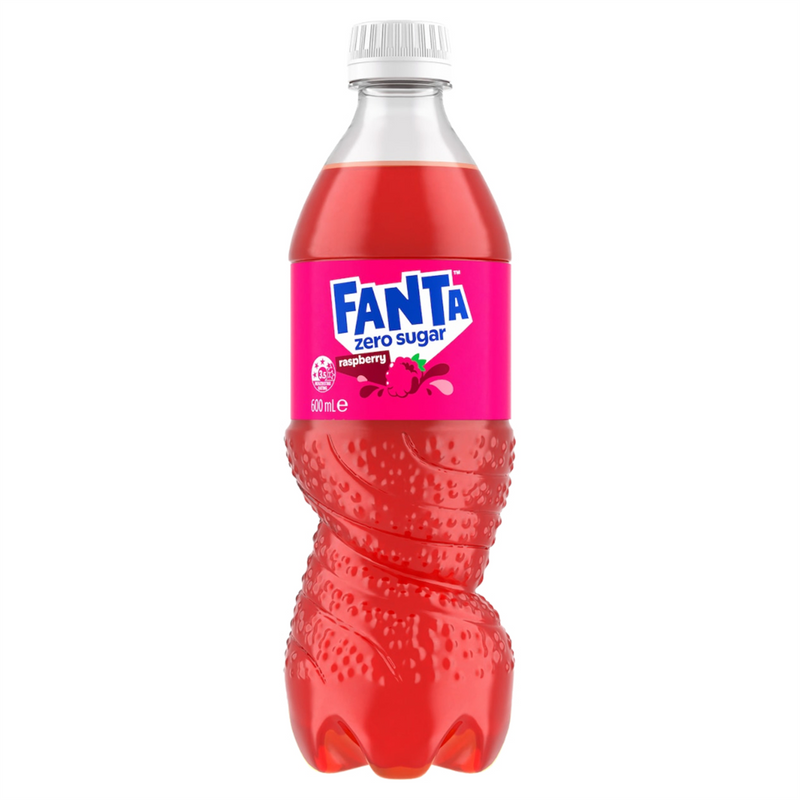 Fanta Raspberry Zero Sugar Bottle 600ml