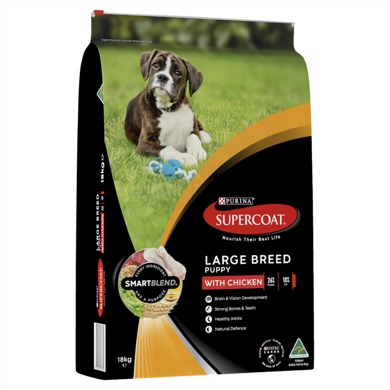 Supercoat Large Breed Puppy Chicken Dog Food 18kg