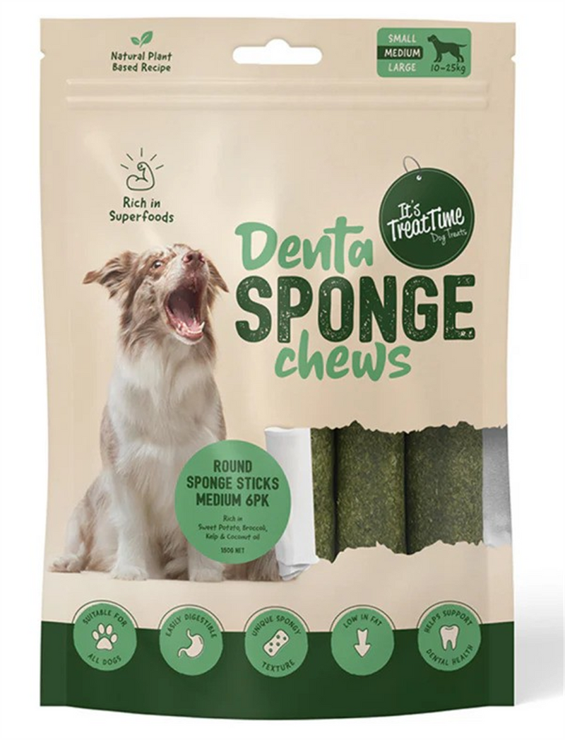 It's Treat Time Dog Denta Sponge Chews