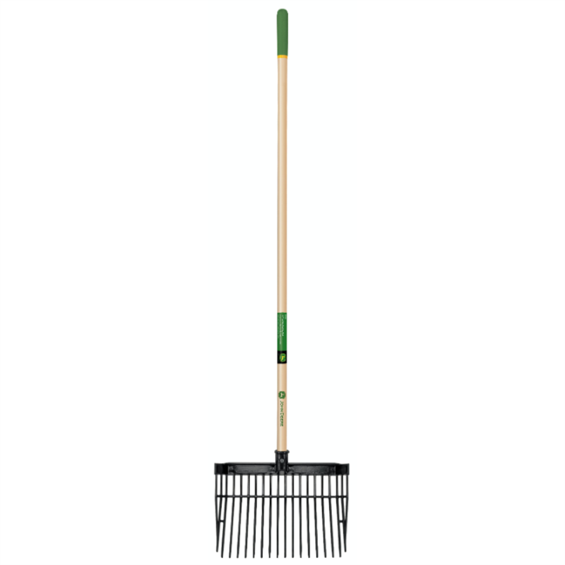 John Deere Stable Rake Poly Head Ash Wooden Handle