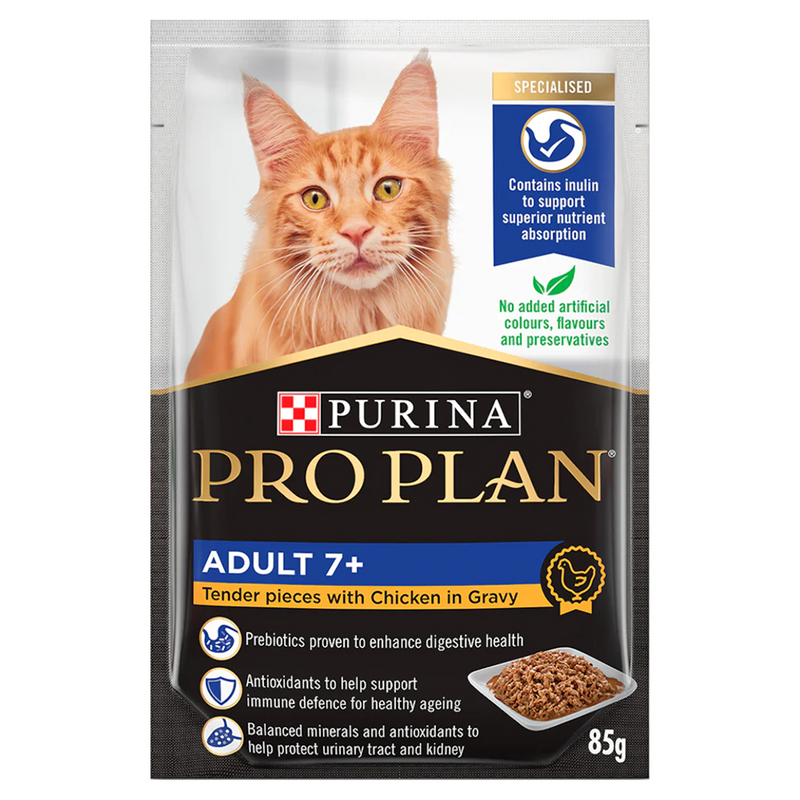 Pro Plan Adult 7+ Chicken in Gravy Cat Food 85g