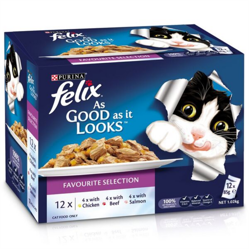 Felix As Good As It Looks Favourites Selection in Jelly Cat Food 85g