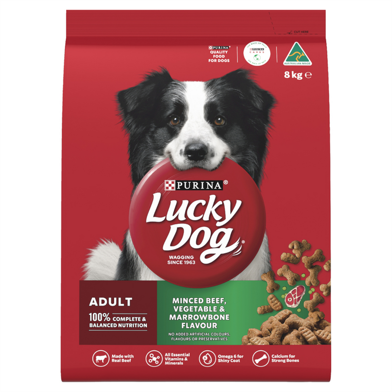 Lucky Dog Beef Vegetable & Marrowbone Dog Food 8kg