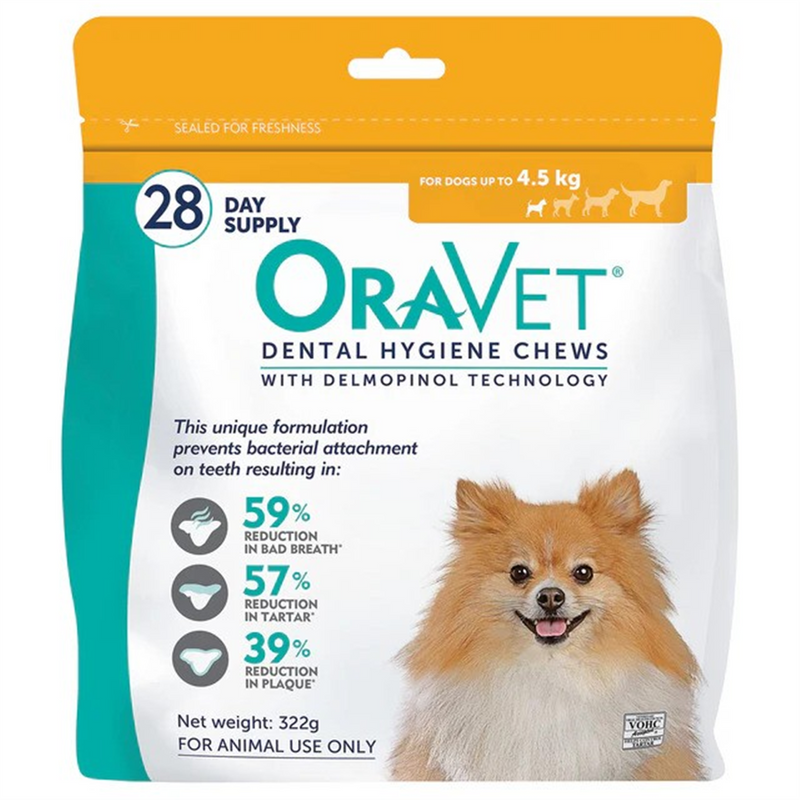 OraVet Dental Chews for Extra Small Dogs 28pk