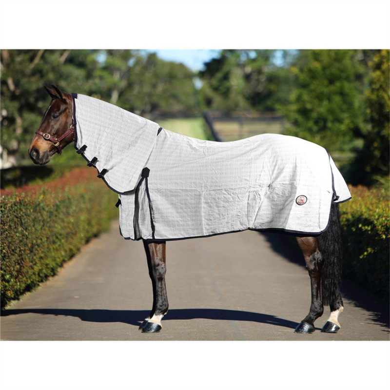 Kool Master Tear-Stop Combo Horse Rug White/Navy