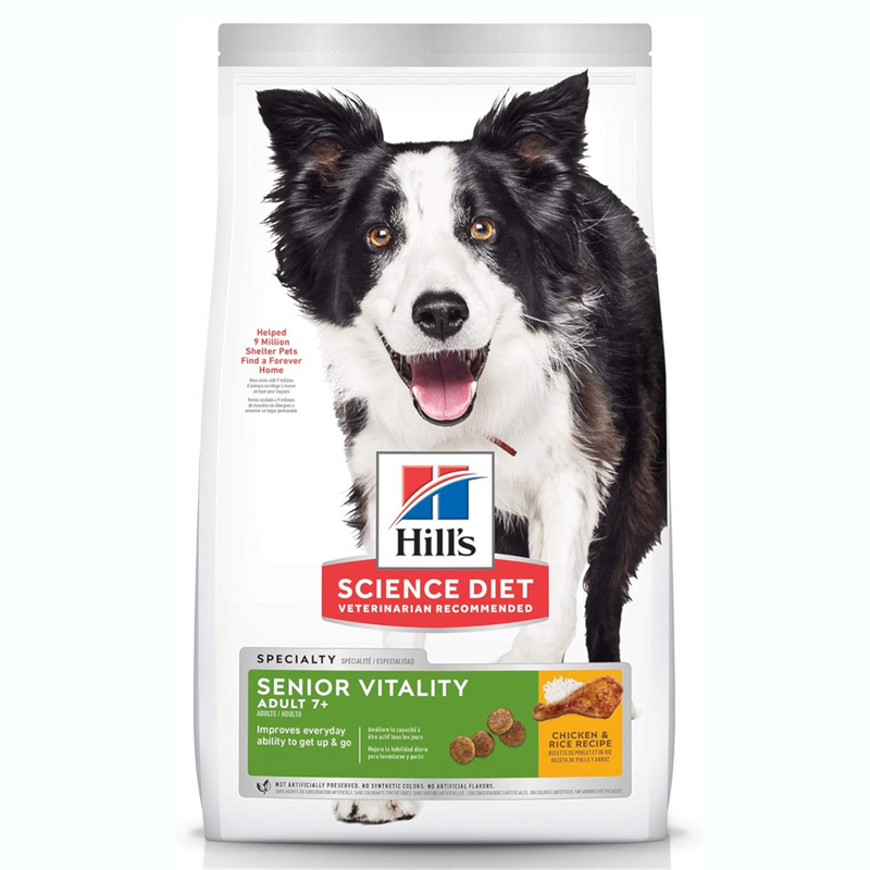 Hill's 7+ Senior Vitality Chicken & Rice Dog Food 5.67kg