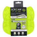 Scream Lick Enrichment Mat Cat Face