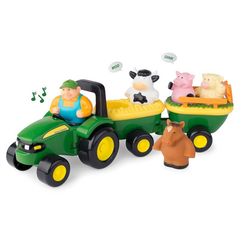 John Deere Animal Sounds Hayride Toy Set