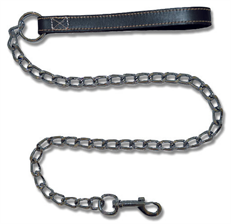 Bainbridge Chain Lead with Leather Handle